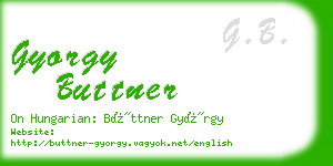 gyorgy buttner business card